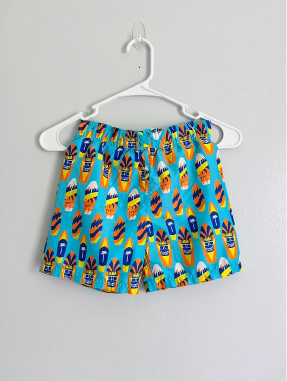 Sun Point Boys Tiki Surfboard Swim Trunks – Size 4